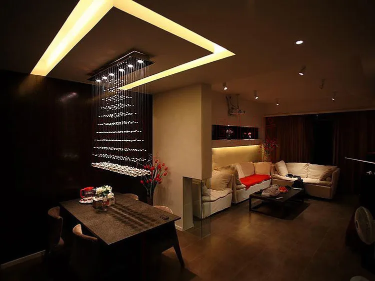 100 см современный светодиодный подвесной светильник с квадратным подвесным