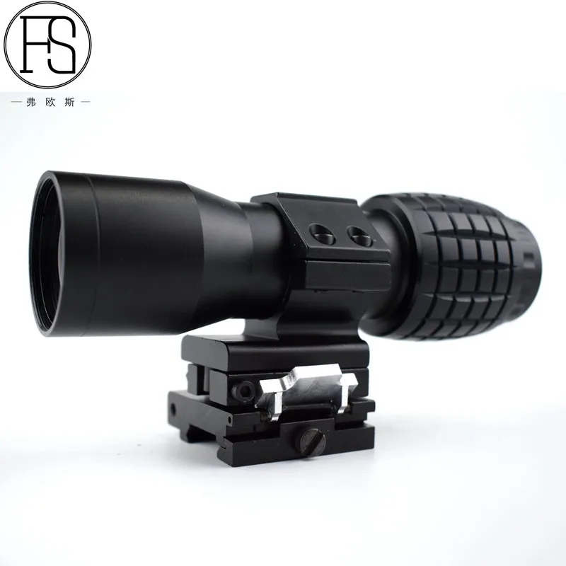 4х лупа Компактный Тактический прицел с откидной винтовкой 20 мм|Оптические