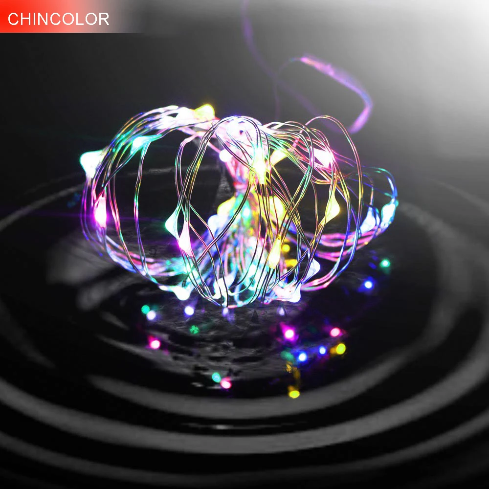 Медная Рождественская светодиодная гирлянда водонепроницаемая 4 м 40 светодиодов