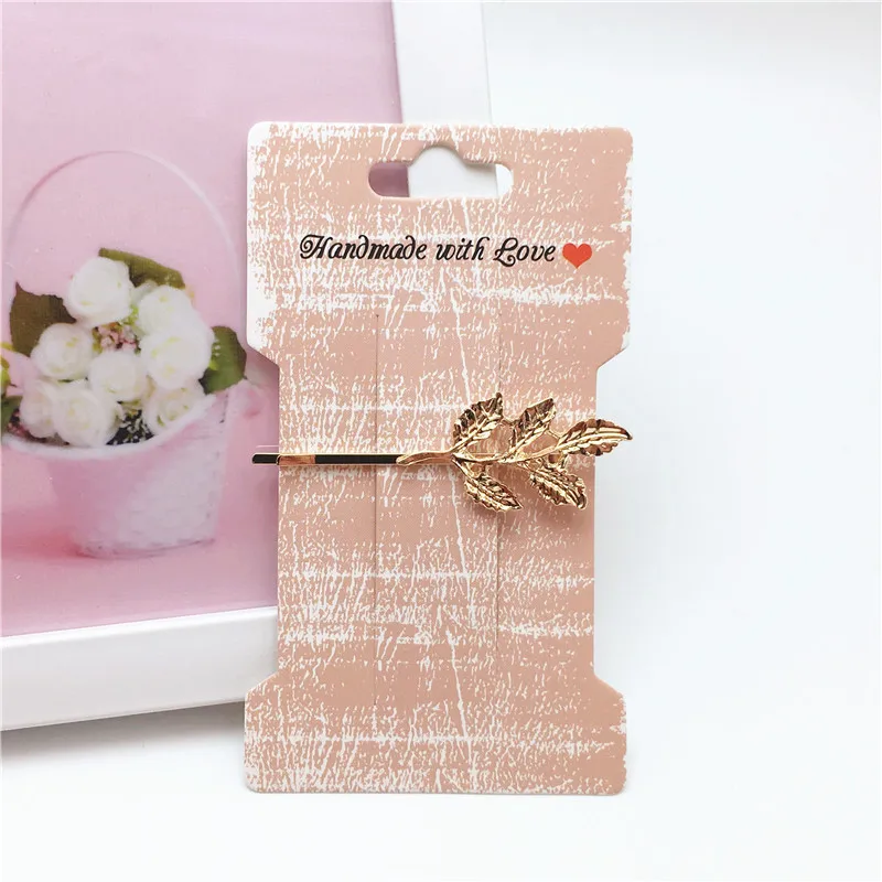 12 шт./лот новинка креативная заколка для волос брошь упаковка бумажная карта