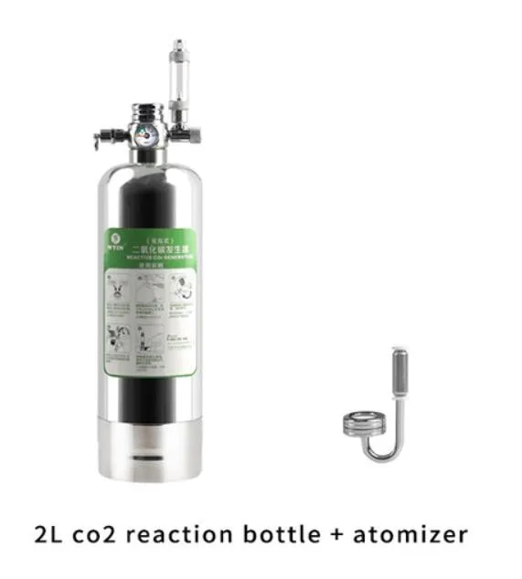 Wyin аквариум DIY CO2 генераторная система комплект с регулировкой давления воздушного потока воды растений рыб аквариум ValveDiffuserThe реакции - Цвет: 2L B