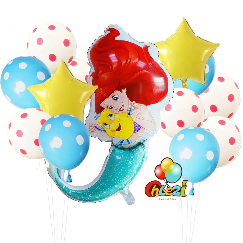 13 шт. принцесса Globos Baby shower Мерида Белоснежка Золушка Жасмин зеркальный шар на день рождения DIY вечерние украшения поставка для мамы и ребенка