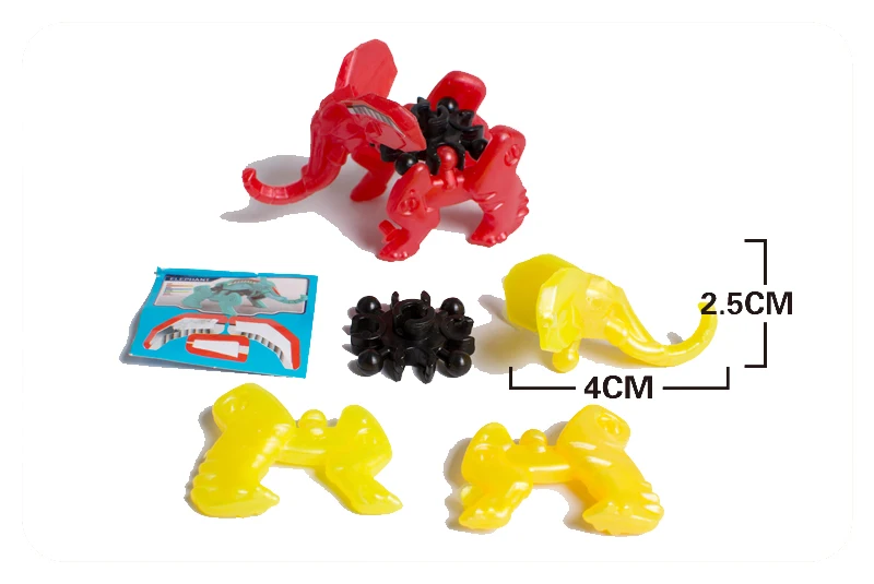 20 шт./лот DIY сборка слонов Льва тигра оленя модель животных игрушки