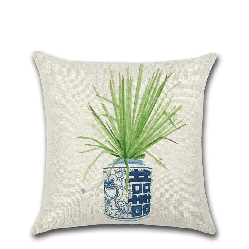 2PC/SET Home Tropical Rainforest Green Leaves Bonsai Pillowcases For Office Bedroom Pillow Case Decorative Pillowcase 45*45cm | Дом и сад