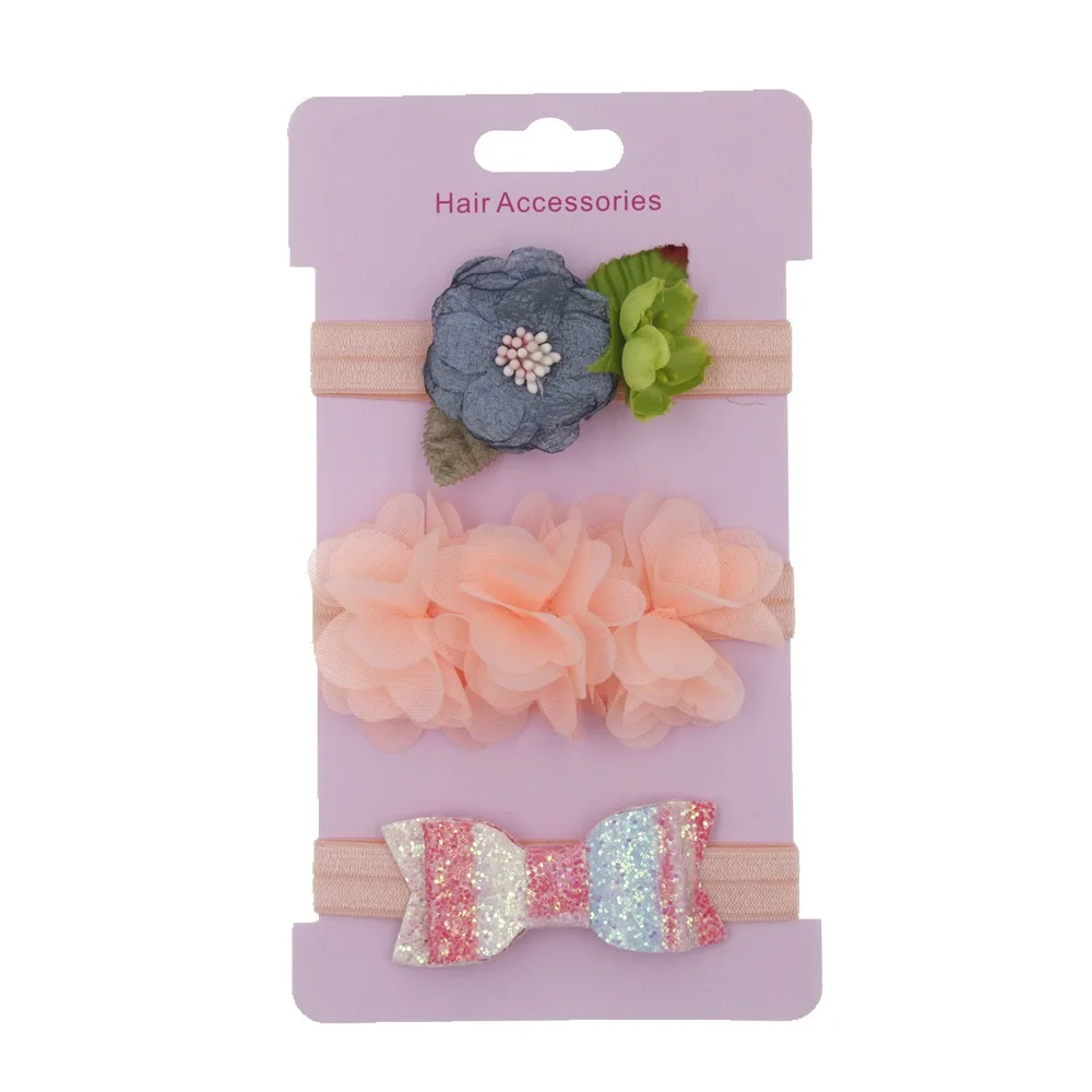 Детские аксессуары для волос 3 шт./лот детская эластичная повязка на голову с