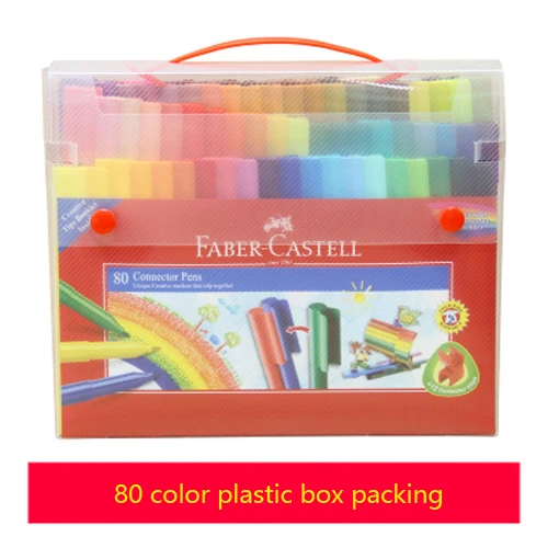 N0155068 FABER CASTELL коллаж 80 цветов Детские акварельные ручки цветная ручка Студенческая ручка для рисования - Цвет: N0155068