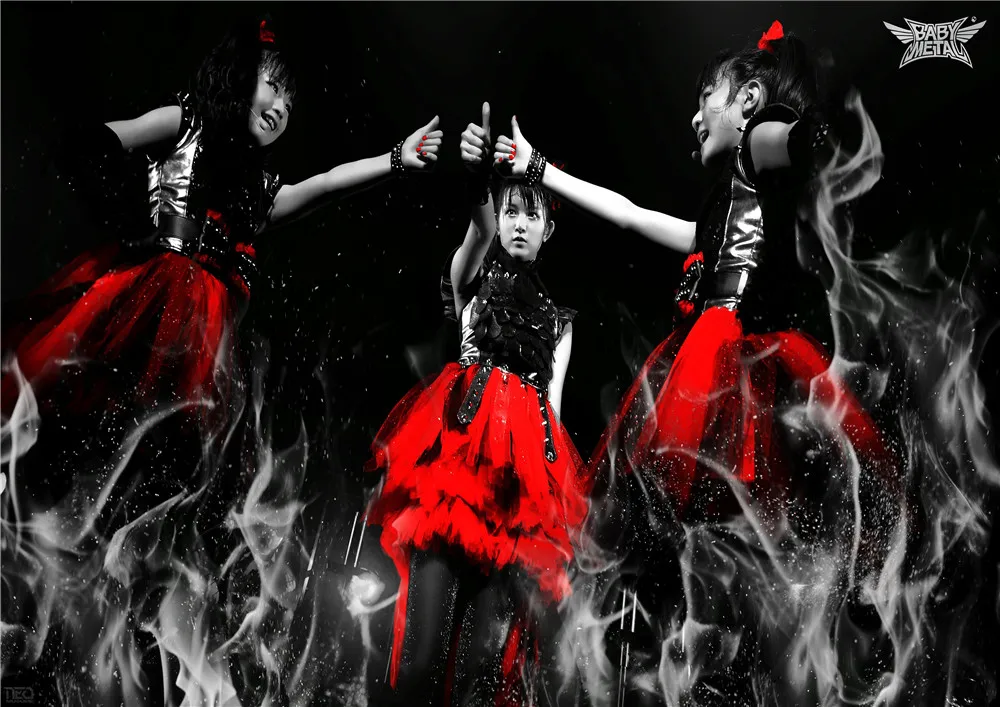 9 BABYMETAL плакат семейная Спальня украшение картина высокой четкости покрытая бумага Плакат Бар Кафе спальня наклейки на стену - Цвет: 9
