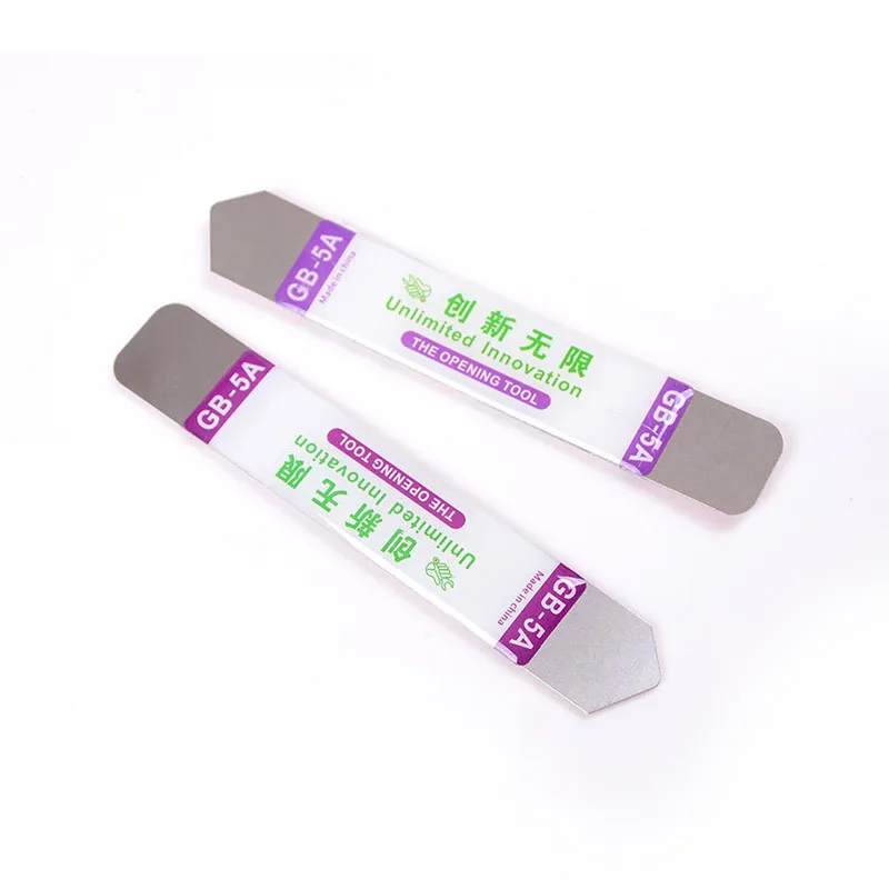 2pcs REIZ металла с Spudger Мягкий лезвия монтировку для мобильного телефона электронные сломанной Экран средство для удаления клея открытые инструменты для ремонта комплект - Цвет: 2pcs