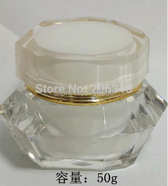 Акриловая банка в форме алмаза 50 г бутылка для крема косметический контейнер