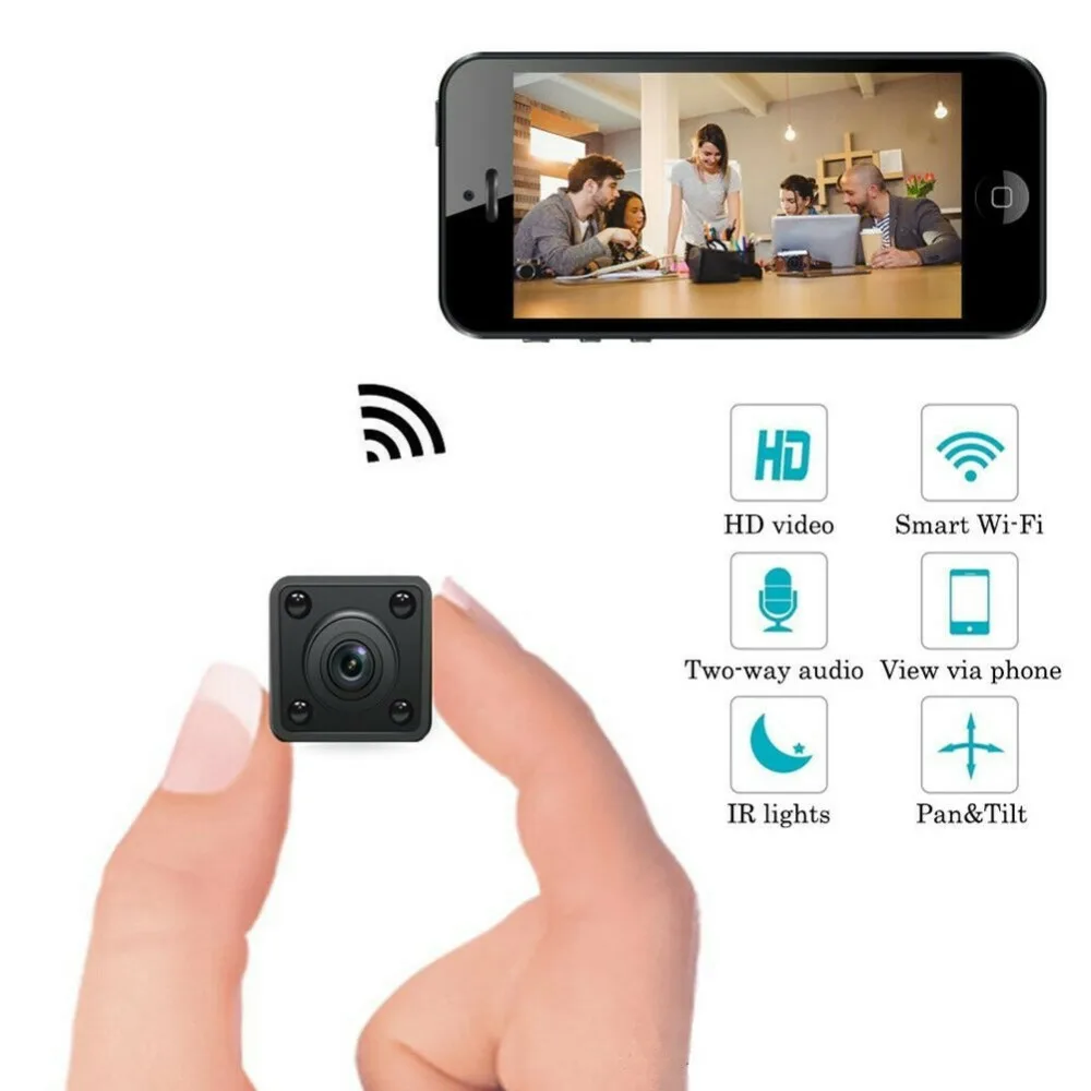 Камера видеонаблюдения Camsoy Mini Wi Fi беспроводная HD 1080P инфракрасное ночное видение