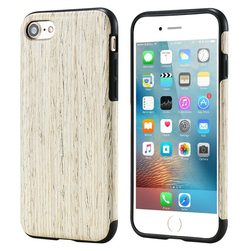 Kisscase мягкие ТПУ снарядов для iPhone 5 5S SE X 10 древесины искусственная кожа Чехол для телефона для iPhone 6 6s 7 8 Plus телефон Интимные аксессуары чехол на айфон 5 5s X 10 чехол на айфон 7 8 чехол на айфон 6 6s - Цвет: White