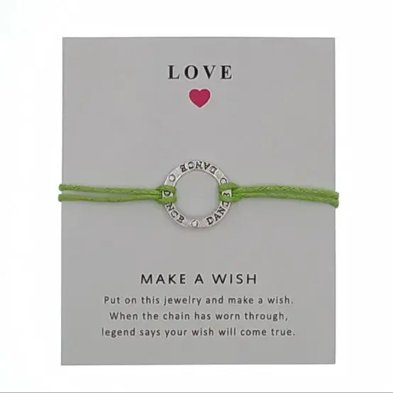 1 шт. браслеты с амулетами для танцев бесконечности восковые шнуры замша женщин