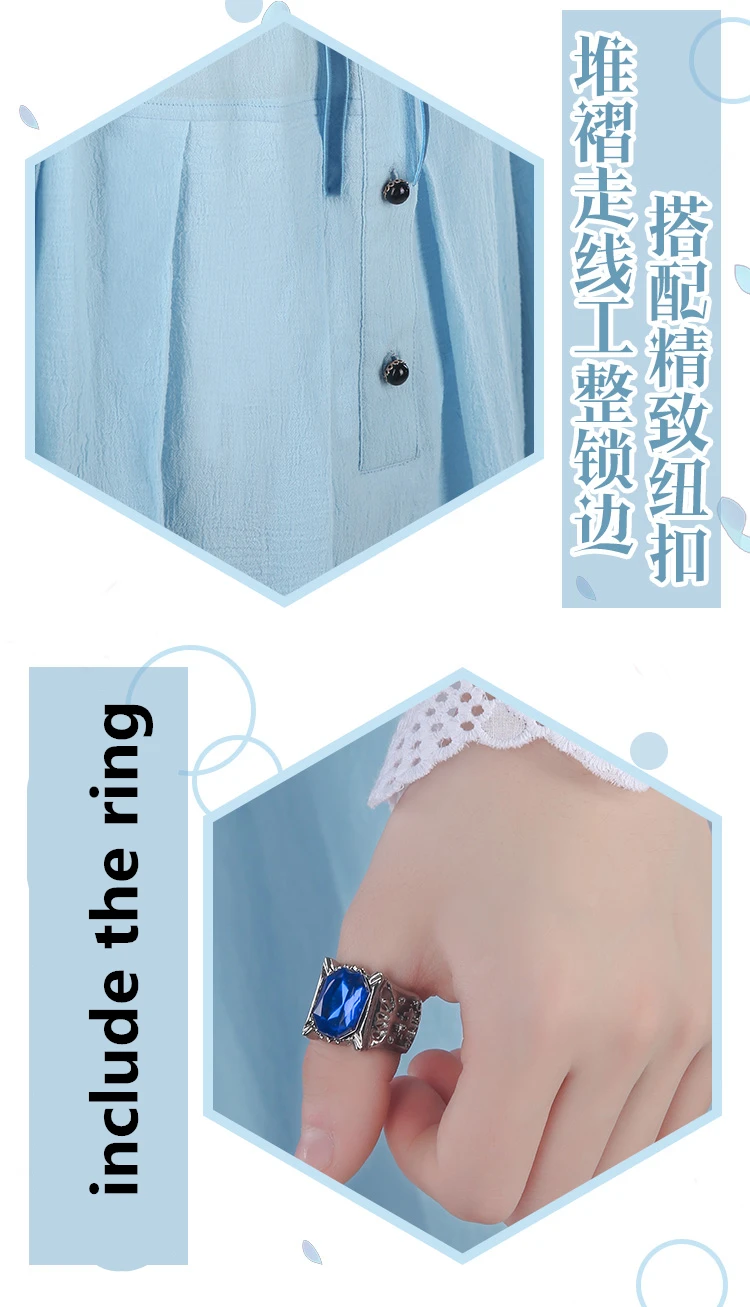 

Black Butler Cosplay Ciel Phantomhive cosplay costume ciel Loose nightdress/ pajamas summer dress