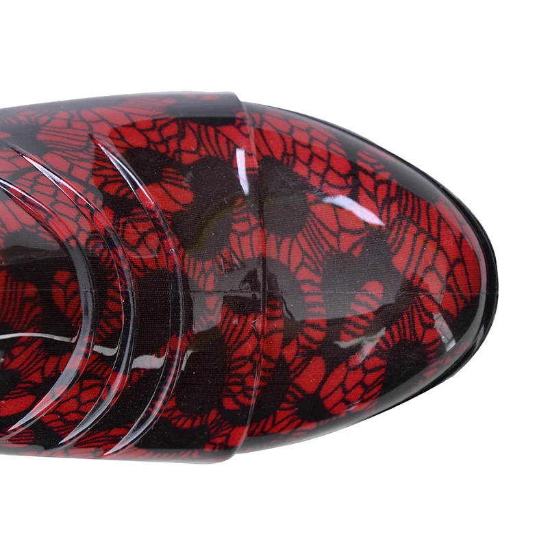 HEE GRAND/Женская обувь для дождливой погоды туфли лодочки с цветочным принтом