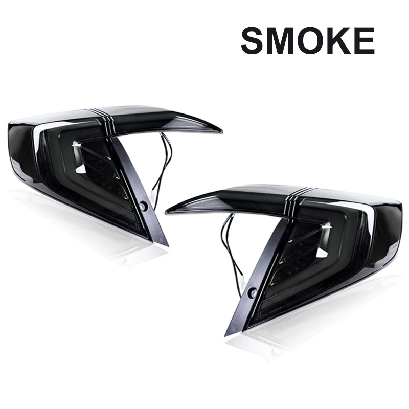 Smoke Shell Светодиодный задний фонарь для Honda Civic Sedan 10th Автомобильный задний фонарь светодиодный фонарь торможение Авто дневные ходовые огни авто тормоз - Цвет: Smoke Shell