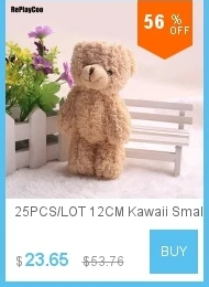 100 шт./лот Kawaii маленькие плюшевые мишки, набитые плюшем 3,5 см, игрушка плюшевый мишка, мини мишка, плюшевые игрушки, свадебные подарки 01301
