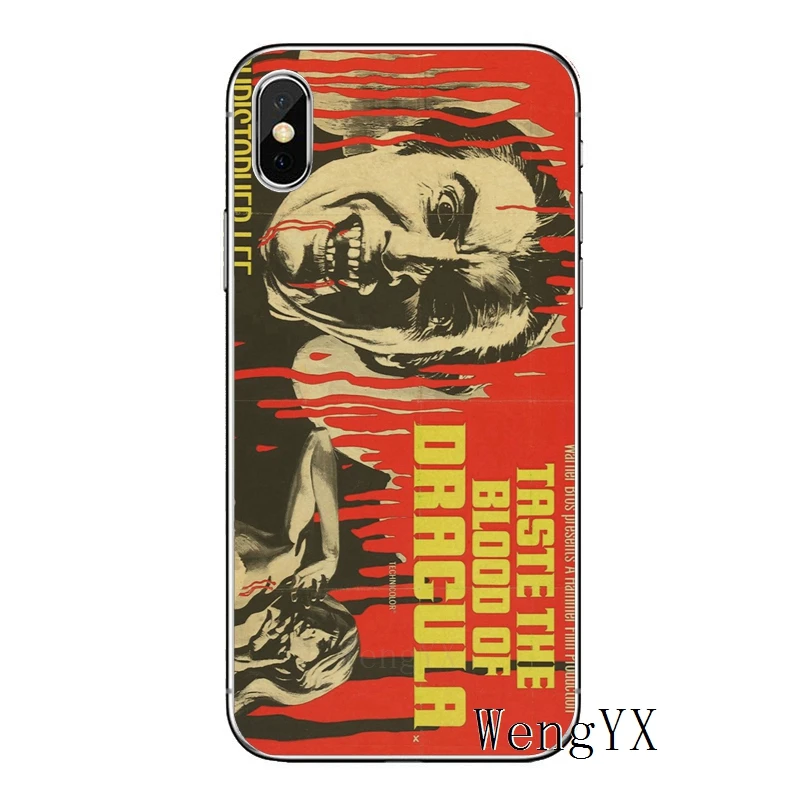 Дракула фильм ужасов для Apple iPhone 8 7 plus 6s 6 plus X XR XS Max SE 5s 5c 5 4s 4 ТПУ мягкий чехол для телефона - Цвет: Horror-Movie-A-08