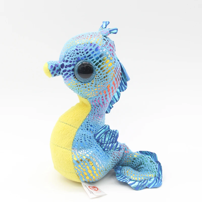 Ty Big Eyes 6 &quot15 см Плюшевые морские лошади со сверкающими блестками игрушки