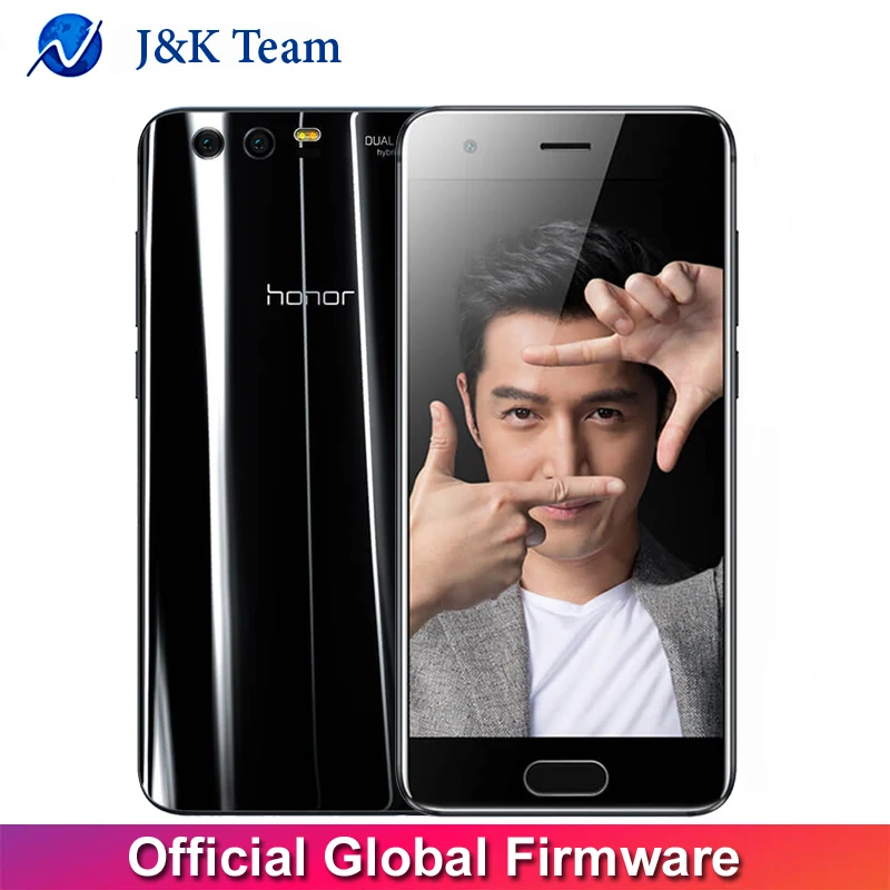 Huawei Honor 9 глобальной прошивки 4 г 64 ГБ 3D изогнутые Стекло LTE смартфон Octa Core 2.3 ГГц 5.1