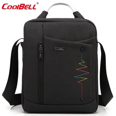 CoolBell CB-6001 " 10" 1" унисекс планшетный ПК сумка Портативная сумка с ремешком для ноутбука досуг бизнес путешествия сумка для компьютера - Цвет: Черный