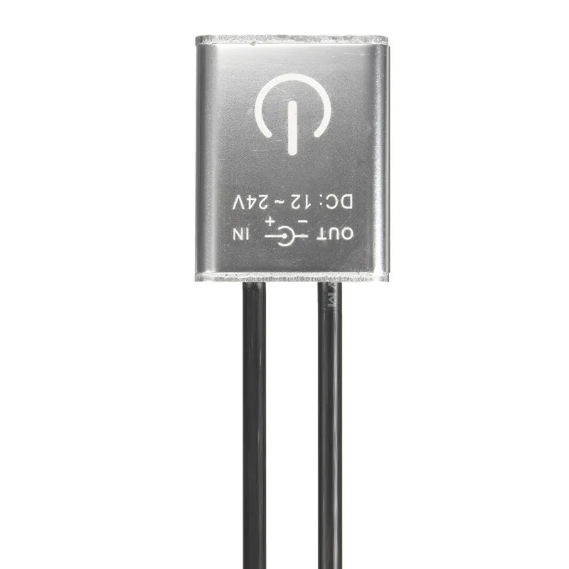 DC12V/24 V Щепка мини светодиодный диммер сенсорный выключатель для одного Цвет Светодиодные ленты свет лампы 36 Вт/12 V, 72 Вт/24 V