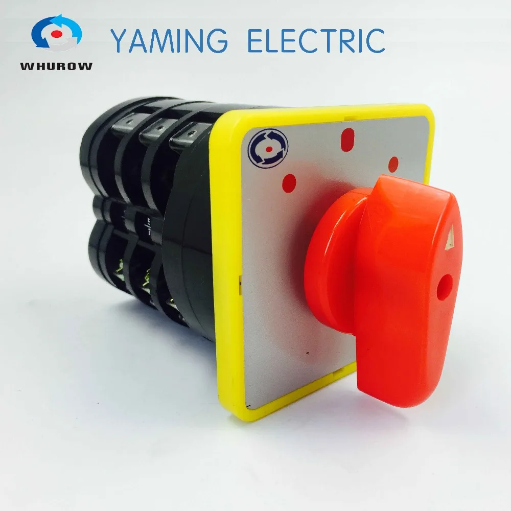 16 А трехфазный поворотный выключатель трехпозиционный Селекторный