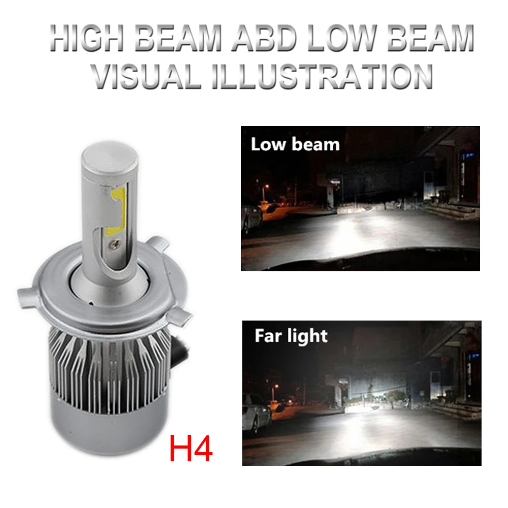 Внешнее освещение H1 H7 H11 H4 H3 9005 9006 H8 HB3 HB4 COB Автомобильный светодиодный Phare De Voiture