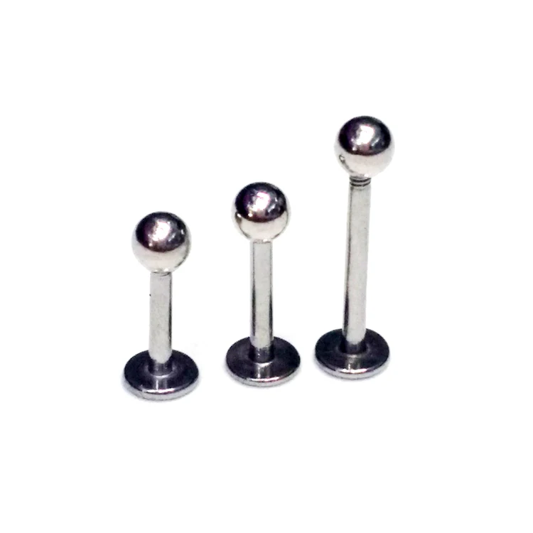 Популярные женские и мужские круглые сережки с шаром цвета розового золота