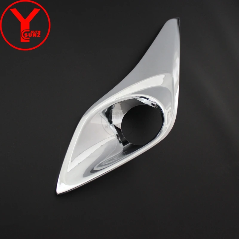 Хромированная передняя противотуманная фара для toyota yaris хэтчбек седан ABS внешние части для toyota yaris аксессуары YCSUNZ