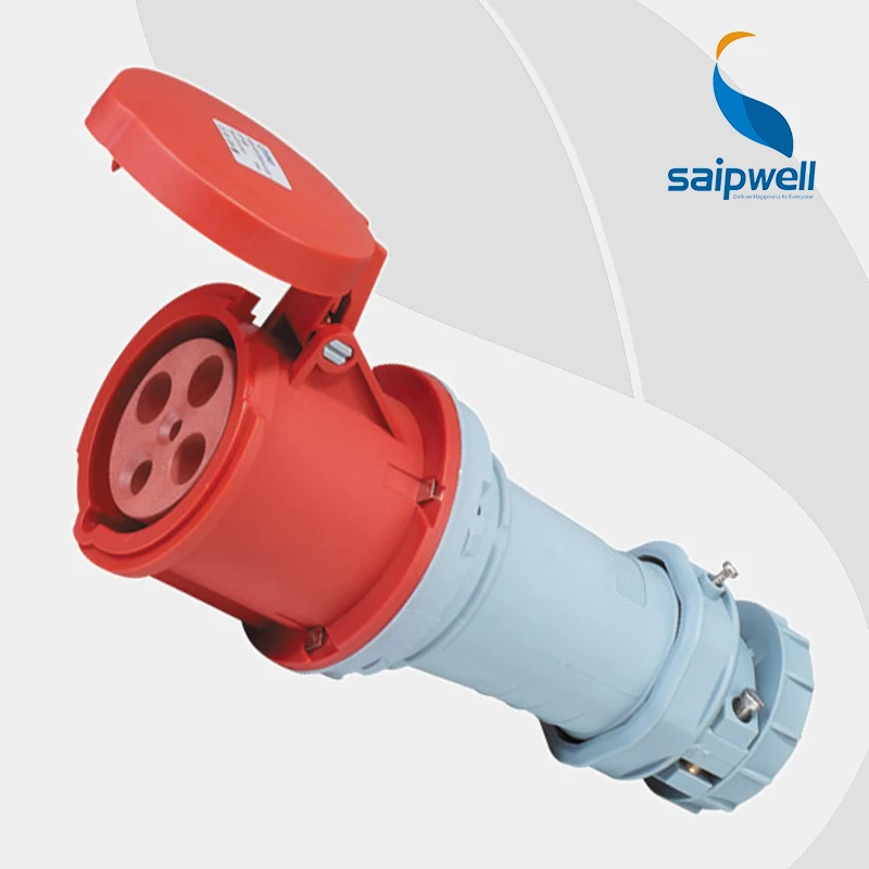 Оптовая продажа Saipwell ac Розетка Водонепроницаемая IP44 4P 63A 400V EN/IEC 60309 2 гнездо