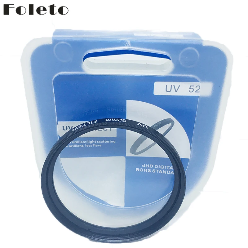 

Foleto 52mm UV Filter Slim Ultra-Violet Lens Protector for nikon d3100 d3000 d3200 d5100 d5200 AF-S DX 18-55mm f/3.5-5.6G VR II