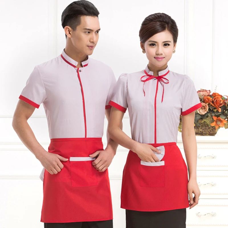 Одежда на весну и осень официантка гостиницы Униформа комбинезоны с длинными