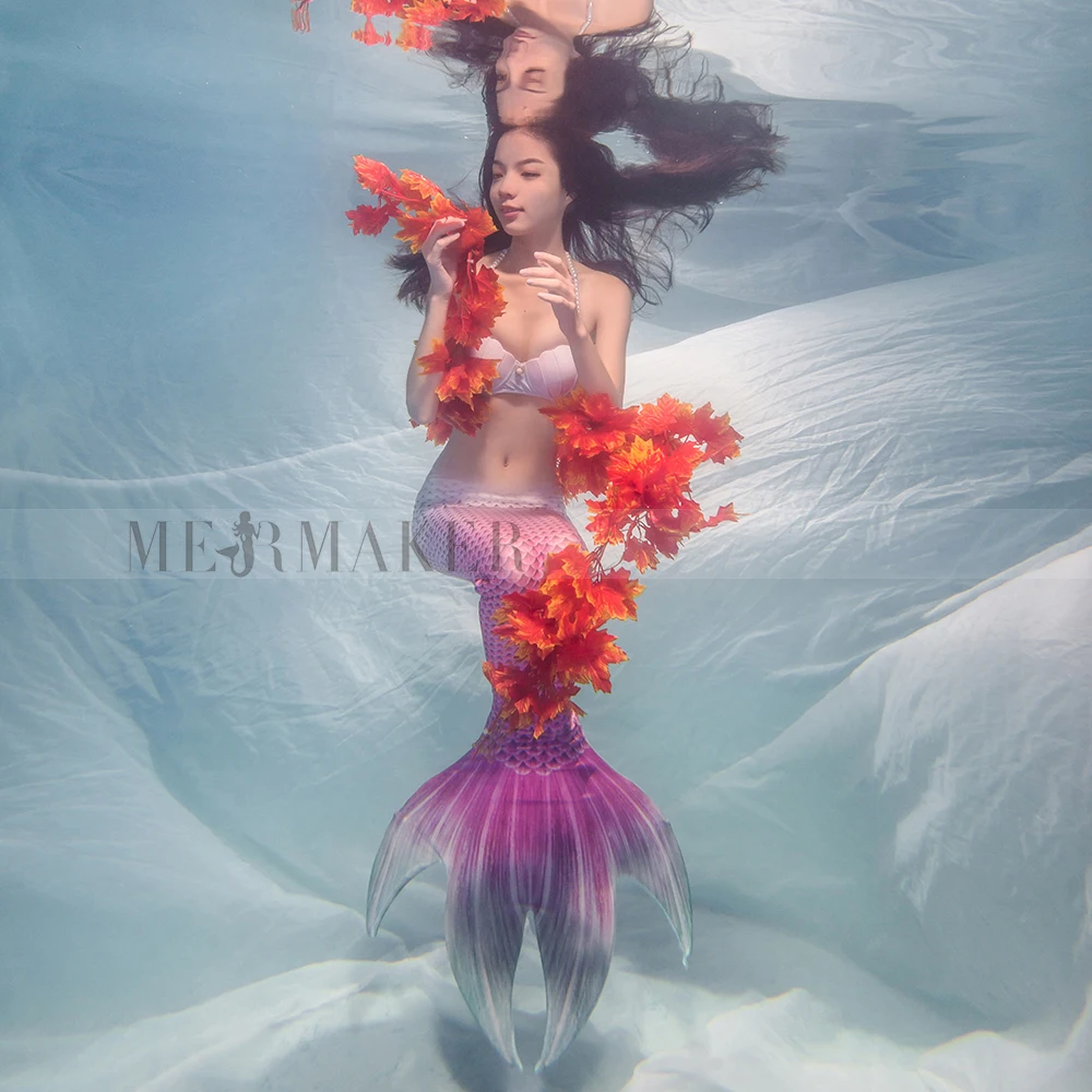 2018 Для женщин русалки Моноласты хвосты для купания плавания хвост бикини набор