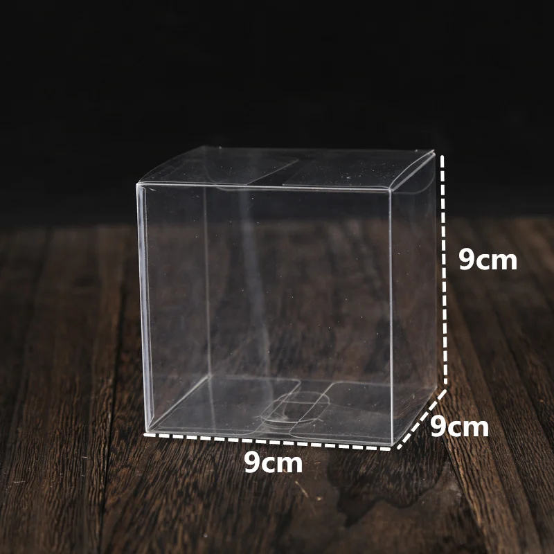 9x9x9cm Clear Box Lbsisi жизни 10/50 шт в наборе, прозрачная коробка для конфет Подарочная коробка прозрачные Пластик печенье ПЭТ Коробки Свадебная бонбоньерка для художественного оформления ногтей, ручная работа коробка - Цвет: 9x9x9cm Clear Box