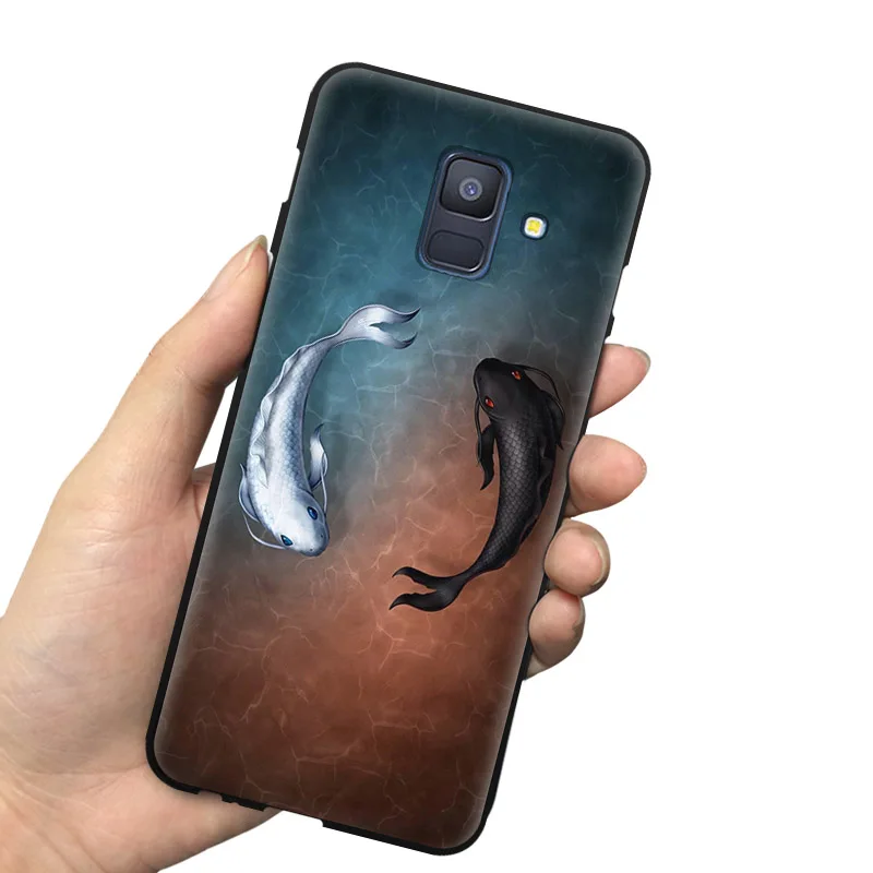 EiiMoo чехол для телефона Samsung Galaxy A6 2018 силиконовый мультяшный мягкий Tpu A 6 Plus