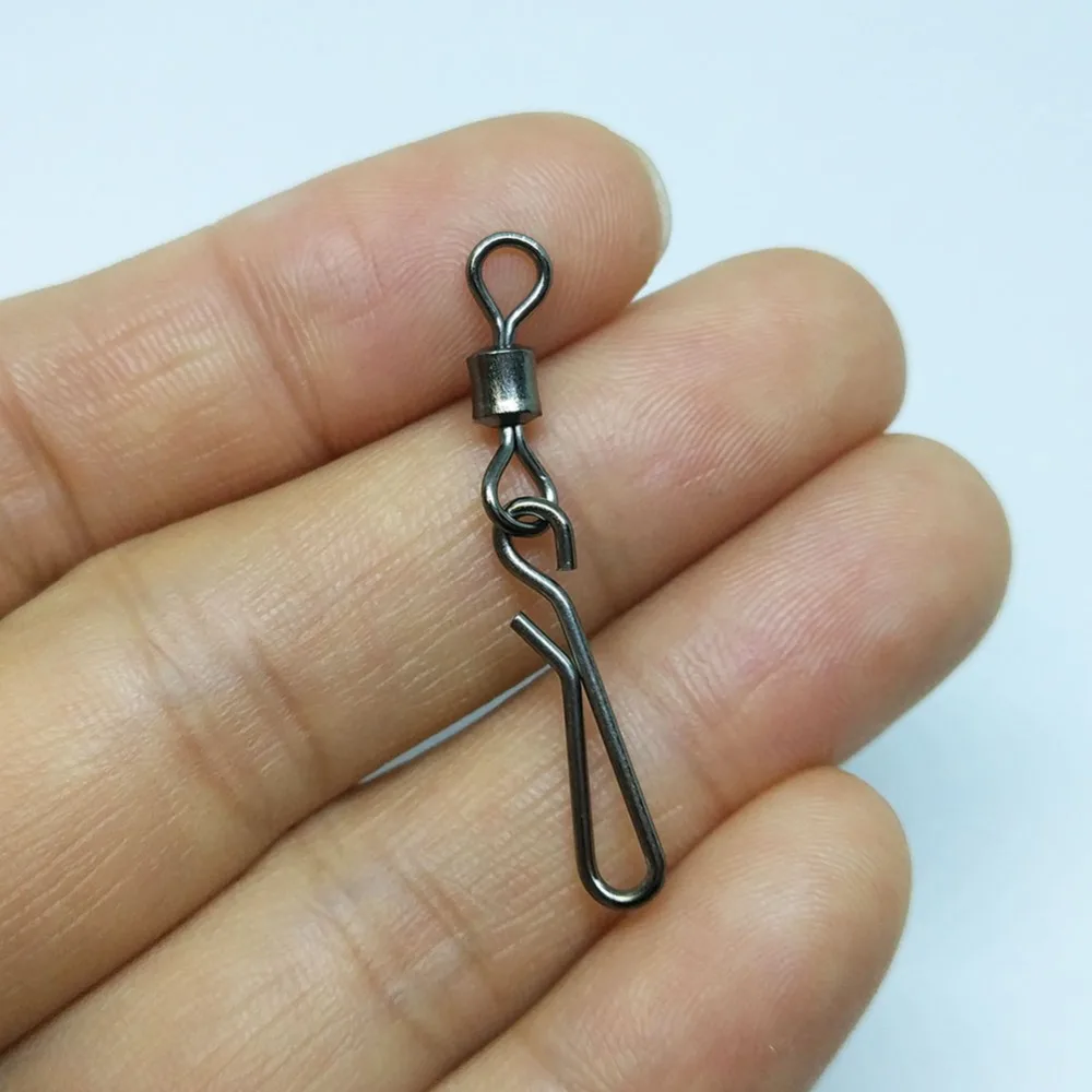 200/500/1000 шт. рыболовные вертлюжки из нержавеющей стали быстрая смена подвесные