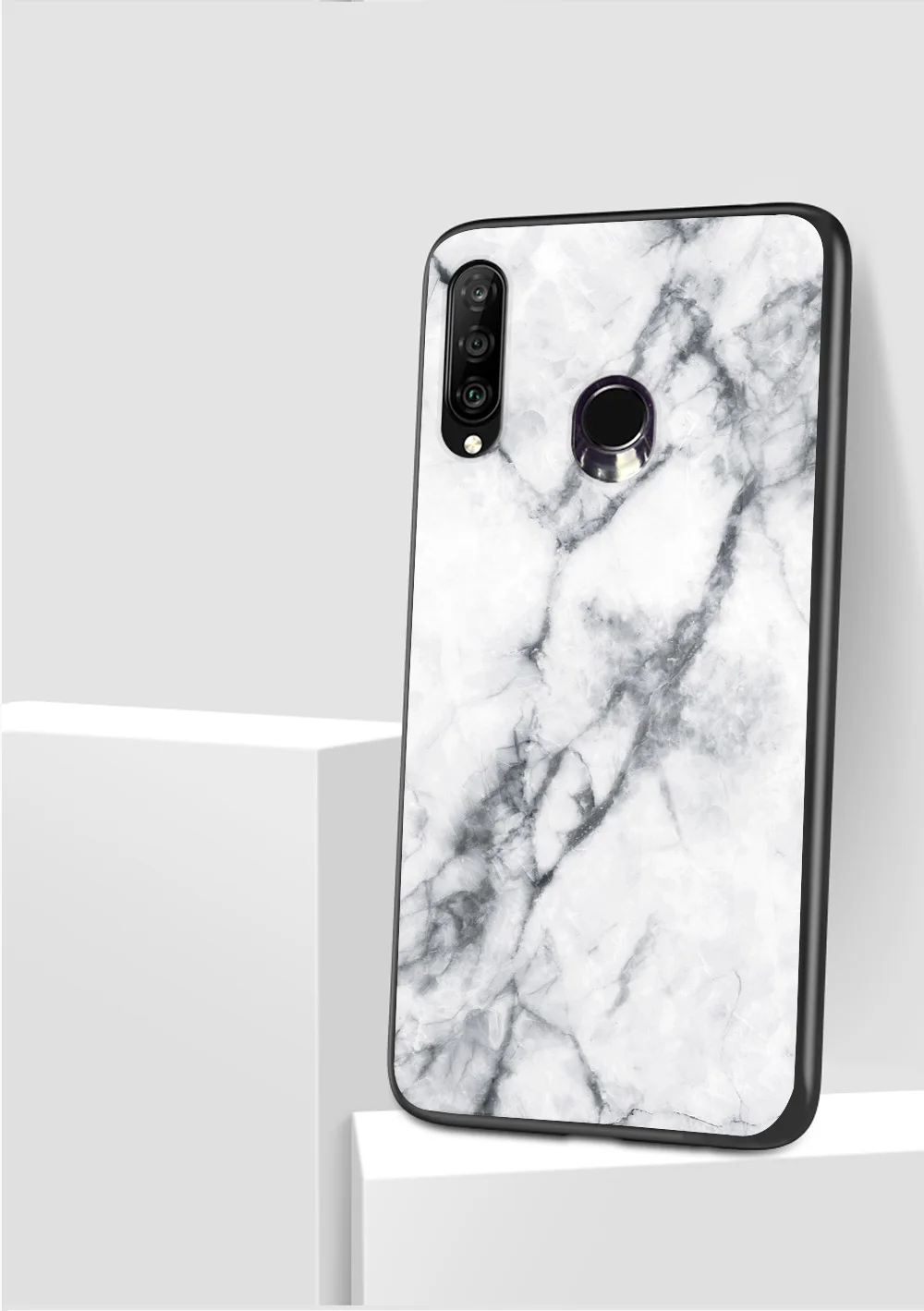 Мраморный чехол из закаленного стекла для huawei Y6 Prime Y7 Pro P Smart Y9 P30 Lite P20 Pro mate 20 10 Lite на Honor 8X 8C чехол