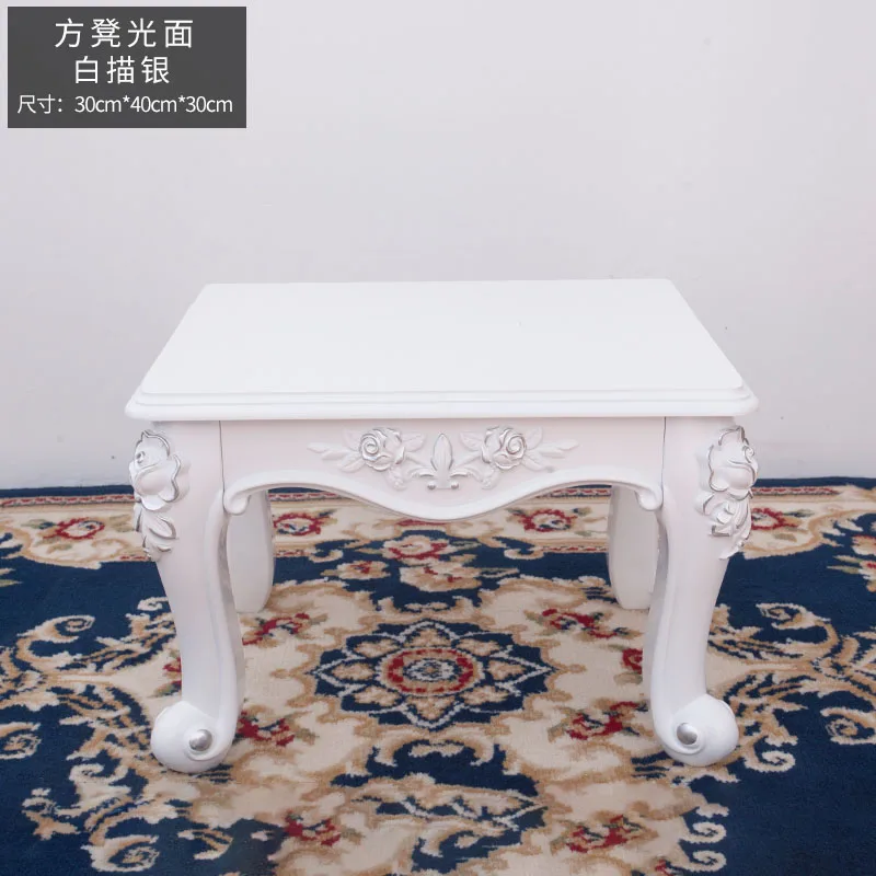 R 40x30x30 см европейский и американский квадратный/круглый табурет для дома, гостиной, туалетный столик, стул, сменная скамья для обуви, табурет для ног, пуфик - Цвет: R