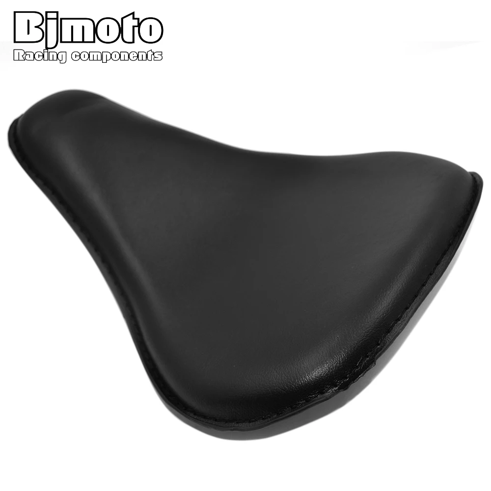 Винтажное кожаное сиденье Bjmoto для мотоцикла соло тонкое большая подкладка