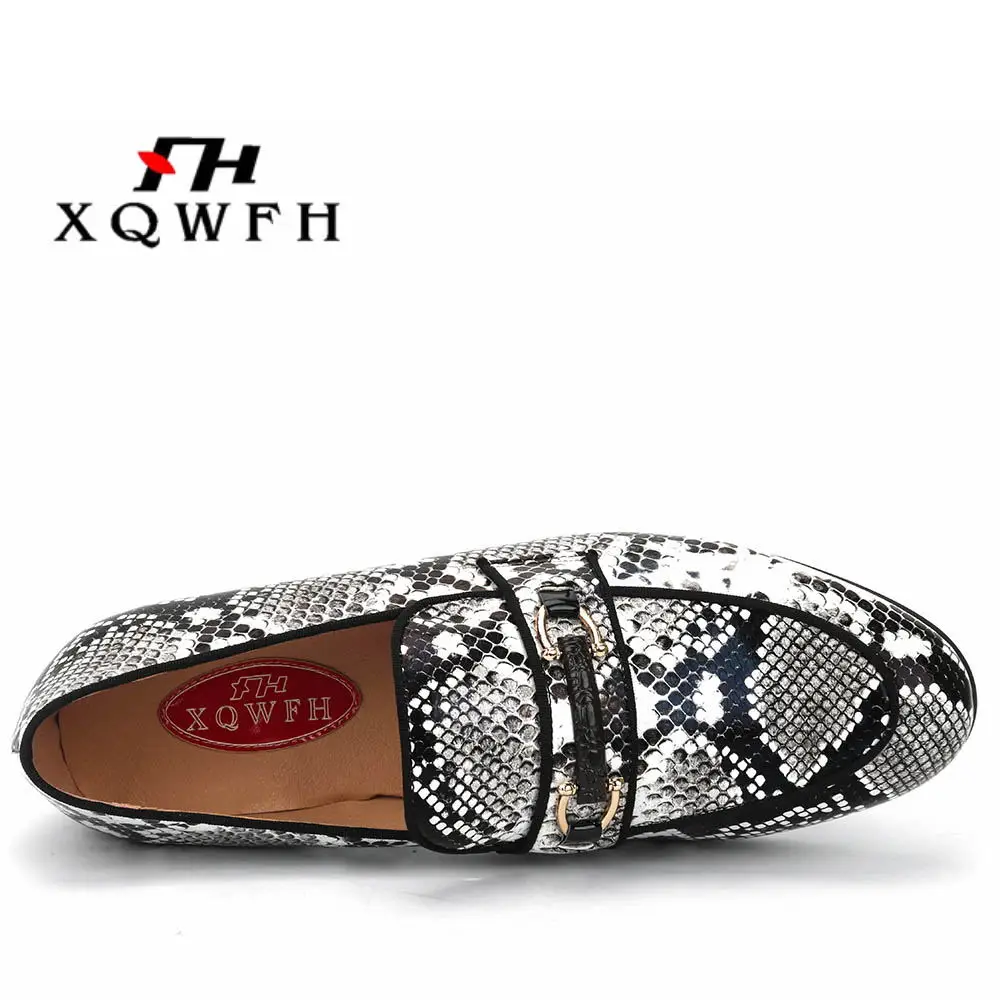 2019 New Animal Pattern Men's Shoes Wedding Dress Male Flats Casual Slip-on Italian Mens Handmade Loafers | Обувь