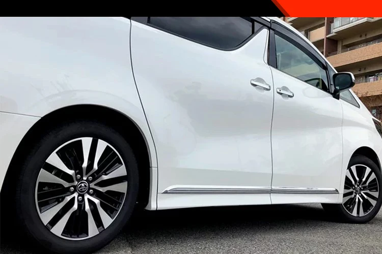 Автомобильные аксессуары Стайлинг для Toyota Alphard Vellfire 30 серии- кузов дверь боковая юбка акцент литье наклейка отделка