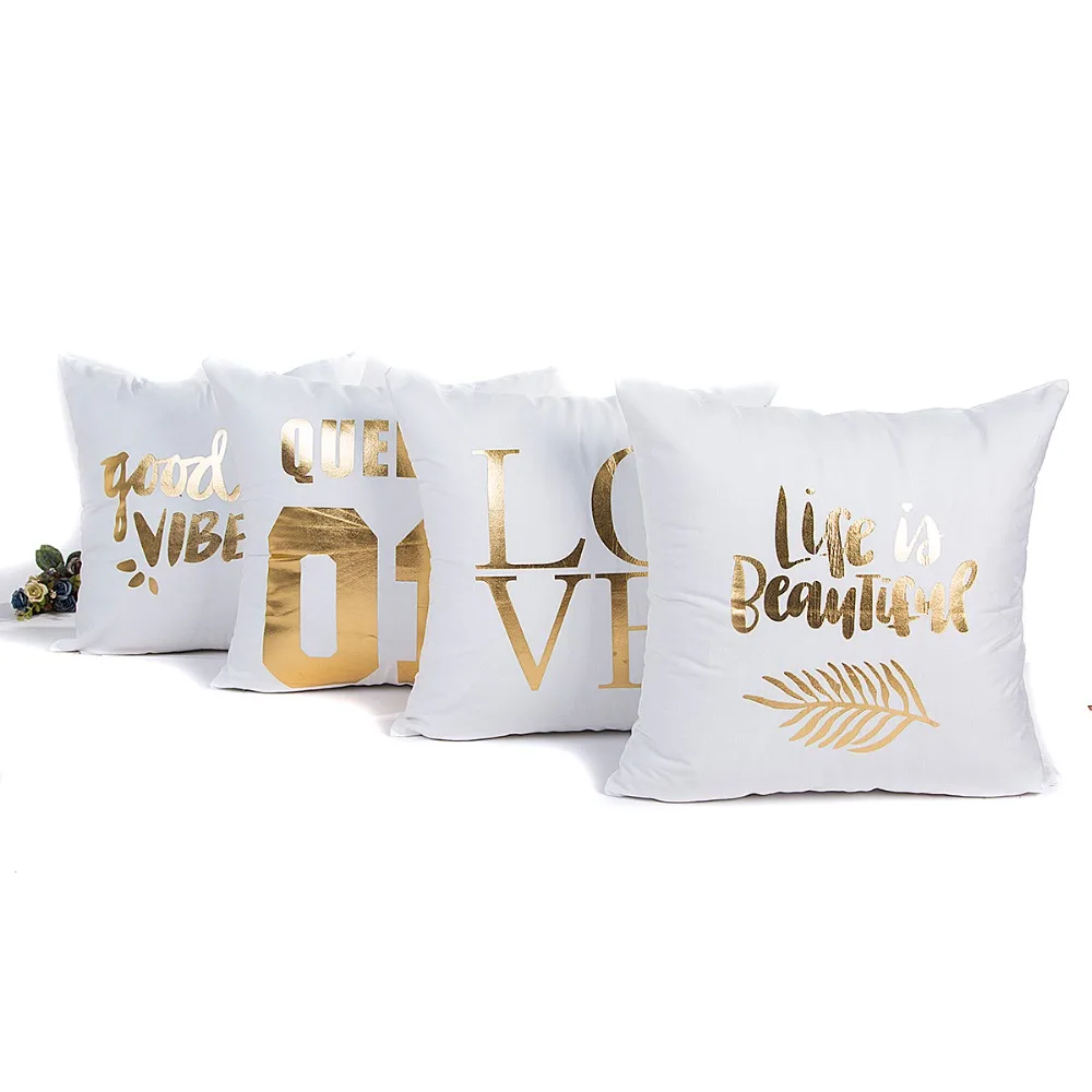 Оптовая продажа свадебный подарок наволочка Золотая мода любовь жизнь
