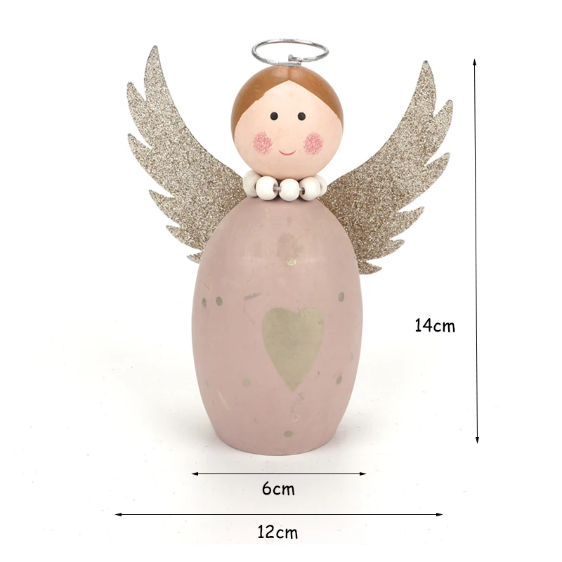 1 шт. новогодний деревянный ангел крылья ангела игрушки рождественские украшения