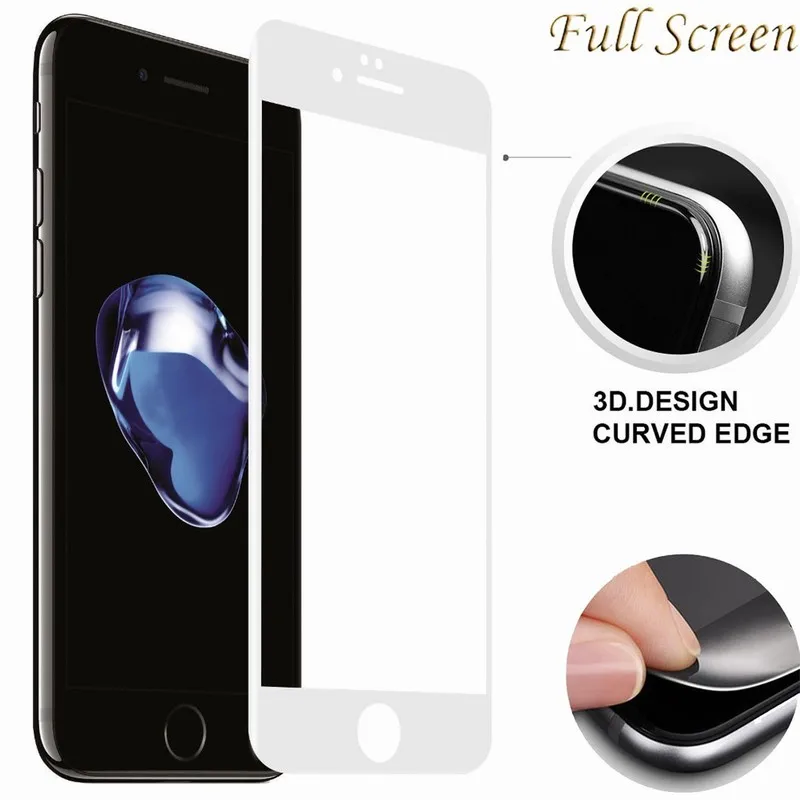 Ascromy 90 шт. для iphone 7 plus плюс протектор экрана 3d полное покрытие мягкая пленка