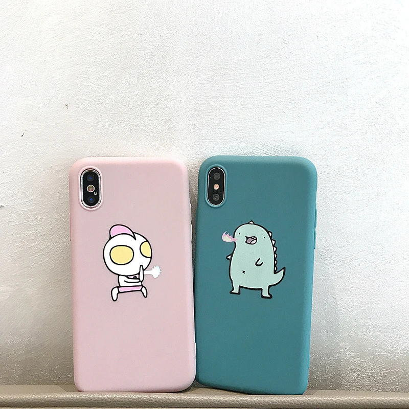Чехол для телефона для iphone 7, чехол для iphone X, 7, 6, 8 Plus, чехол для iphone Xs Max, XR, милый мультяшный Мягкий ТПУ чехол на заднюю панель s, задняя крышка