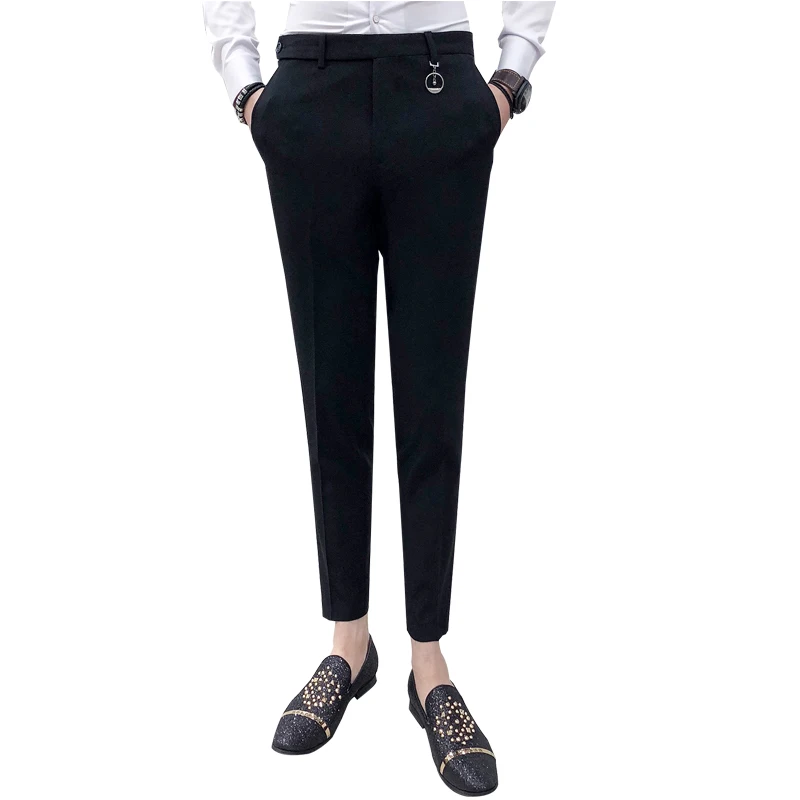 Брюки мужские зеленые брюки повседневные Pantalones Hombre Calca Masculina белый британский
