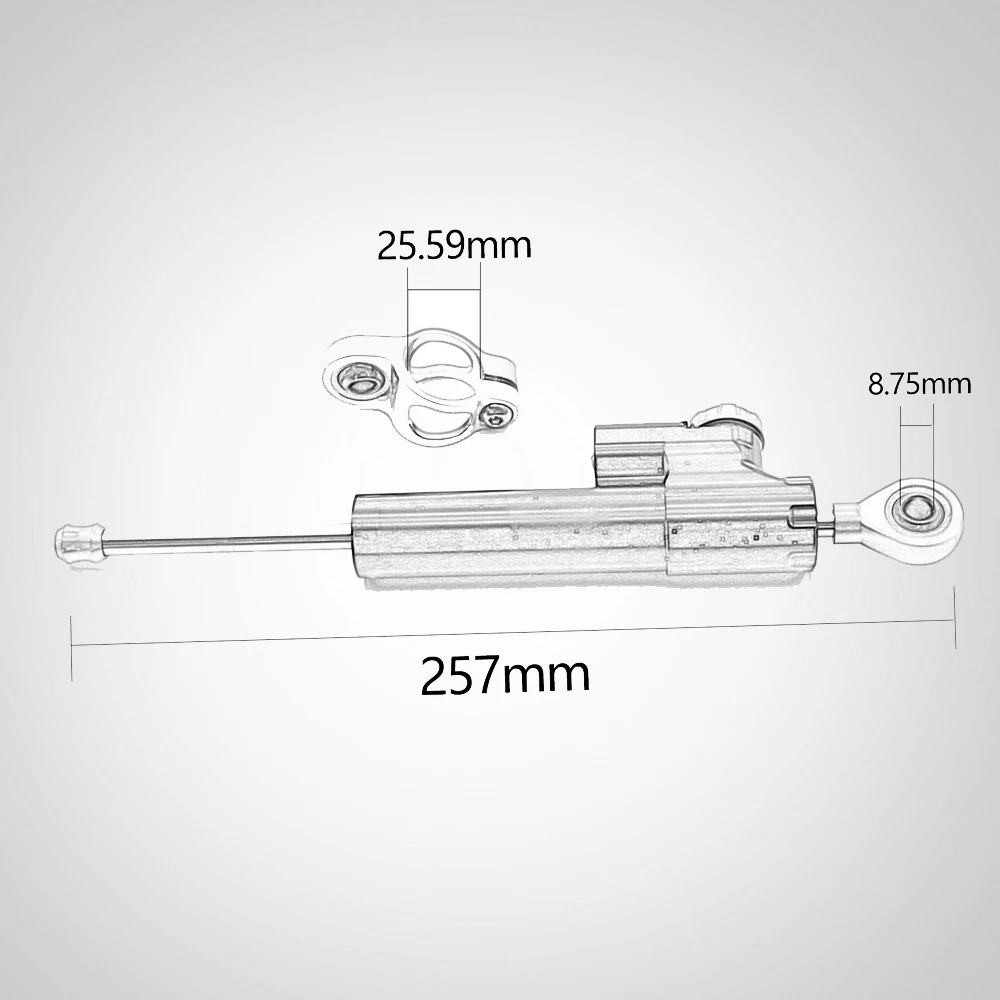 Мотоциклетный универсальный стабилизатор демпфер полный Кронштейн Рулевого