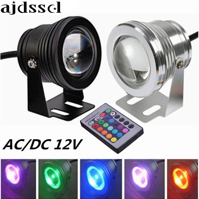 Светодиодный подводный свет 10 Вт RGB DC12v IP67 водонепроницаемый аквариум бассейн