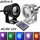 Светодиодный подводный свет 10 Вт RGB DC12v IP67 водонепроницаемый аквариум бассейн прожектор из нержавеющей стали освещение для автомобиля аквариум piscina