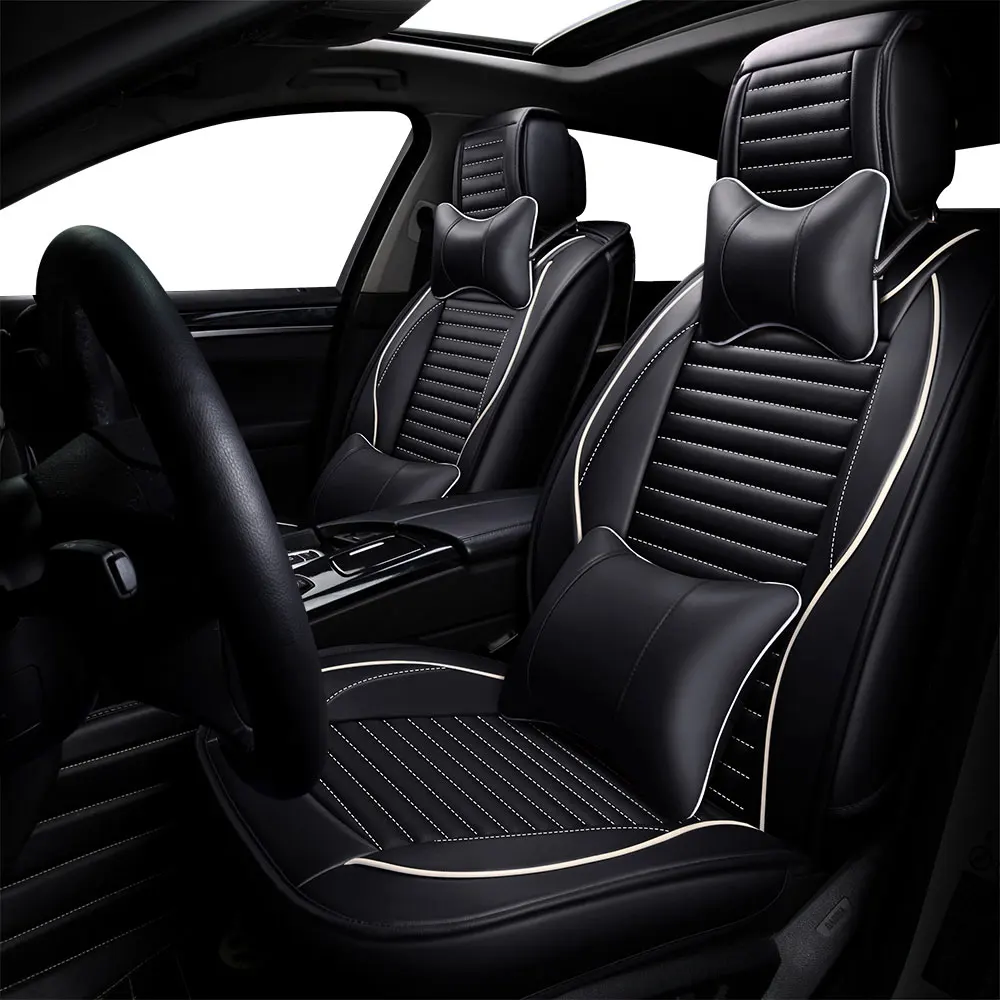 Новый роскошный кожаный универсальный чехол для автомобильных сидений чехлы dodge